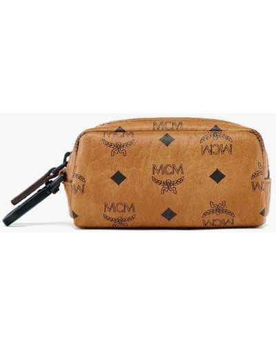 MCM Pet Litter Bag Holder In Visetos - Brown