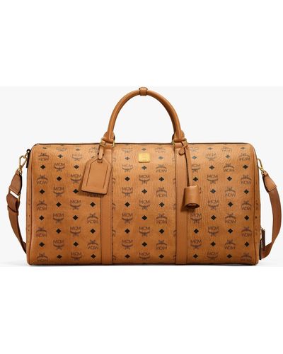 MCM Ottomar Weekender Bag In Visetos - Brown