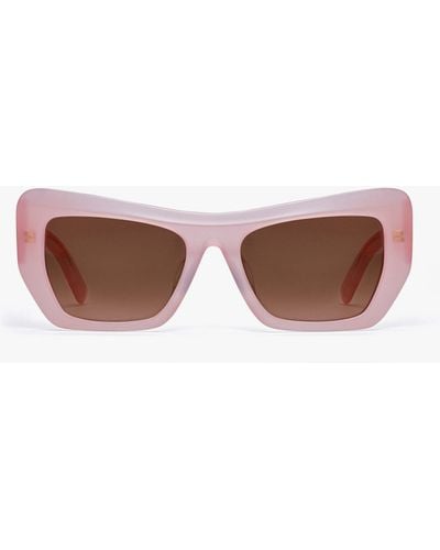 MCM Unisex Square Sunglasses - Pink