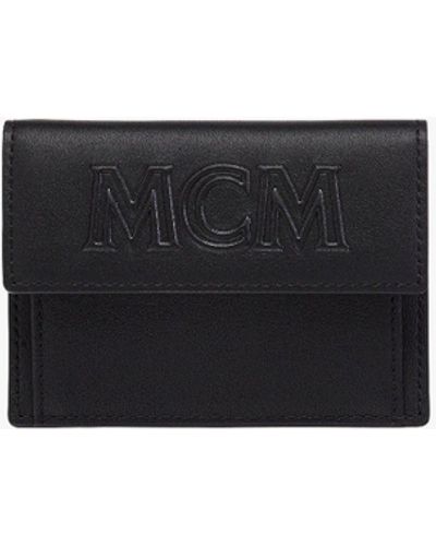 MCM Aren Card Pouch In Spanish Calf Leather - Black