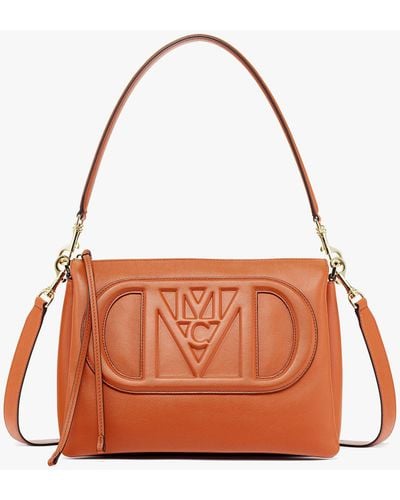 MCM Mode Travia Shoulder Bag In Spanish Calf Leather - Green
