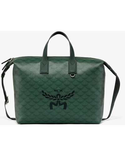 Green MCM Tote bags for Men | Lyst