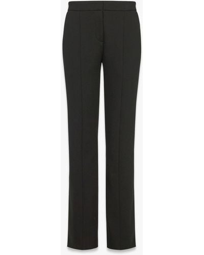 MCM Logo Embroidered Ponte Trousers - Black
