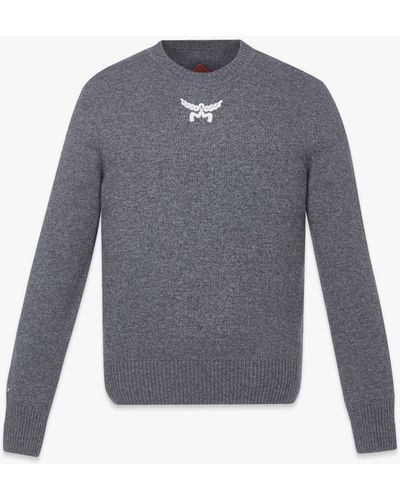MCM Laurel Jumper In Wool And Recycled Cashmere - Grey