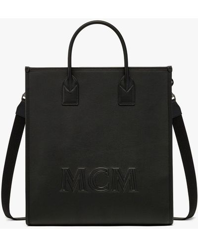 MCM Klassik Tote In Spanish Calf Leather - Black