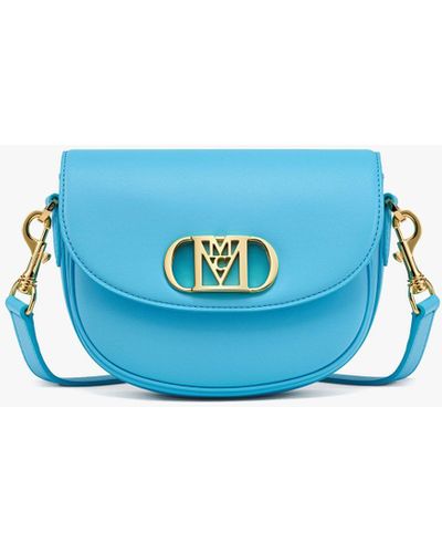 MCM Mode Travia Crossbody In Nappa Leather - Blue