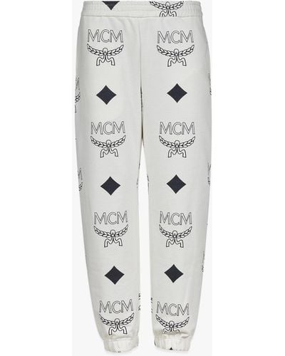 MCM Phenomenon+ Big Visetos Sweatpants - White