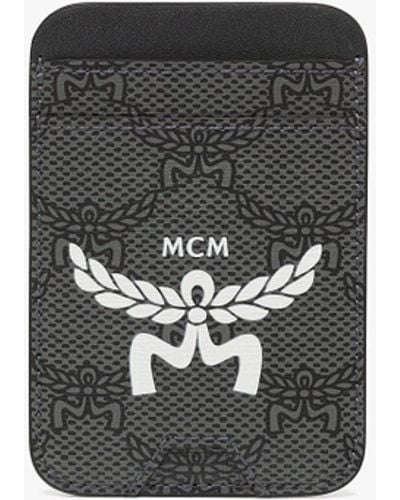 MCM Himmel N/s Card Case In Lauretos - Black