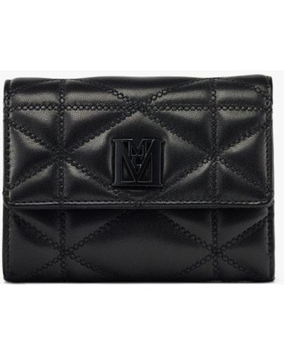 MCM Travia Trifold Wallet In Cloud Quilted Leather - Black