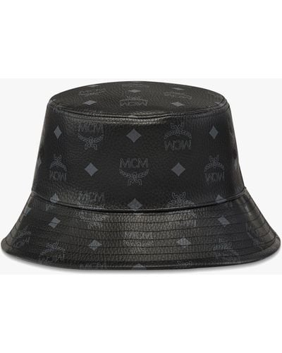 MCM Bucket Hat In Visetos - Black