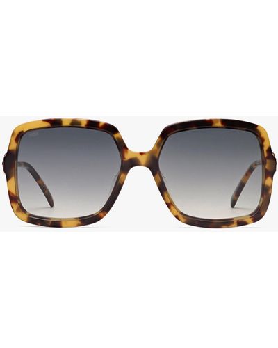 MCM Square Chain Sunglasses - Black