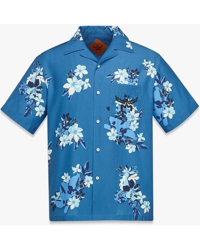 MCM Floral Print Shirt - Blue