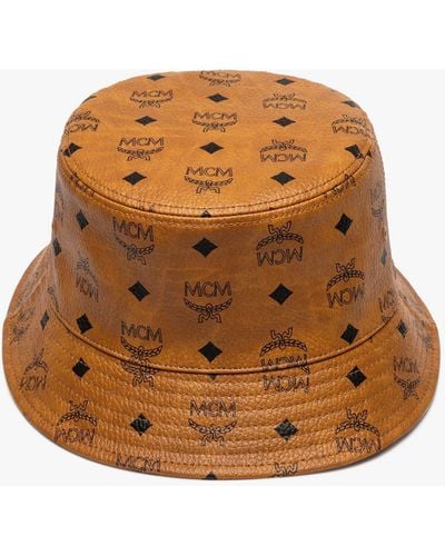 MCM Bucket Hat In Visetos - Brown