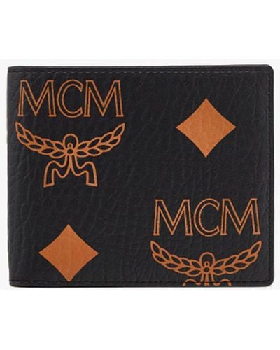 MCM Bifold Wallet In Maxi Visetos - Black