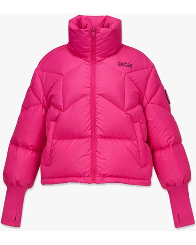 MCM Formative Down Parka In Biodegradable Nylon - Pink