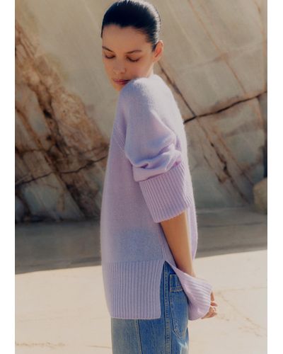 ME+EM Cloud-soft Merino Cashmere Silk Sweater - Multicolor