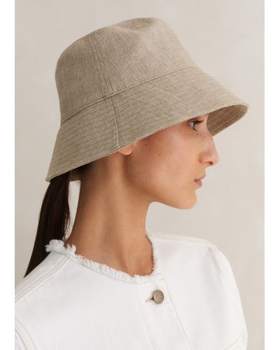 ME+EM Linen Bucket Hat - Natural