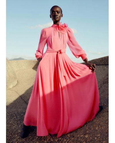 Long gown with belt top