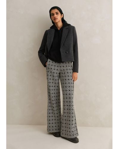ME+EM Travel Tailoring Graphic Jacquard Trouser - Multicolour