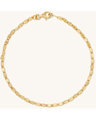 MEJURI Anchor Chain Anklet - Yellow