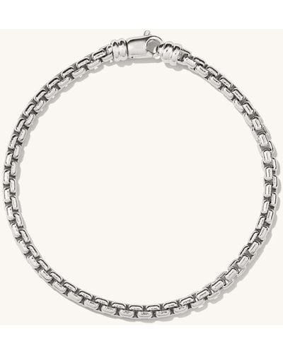 MEJURI Round Box Chain Bracelet - Metallic