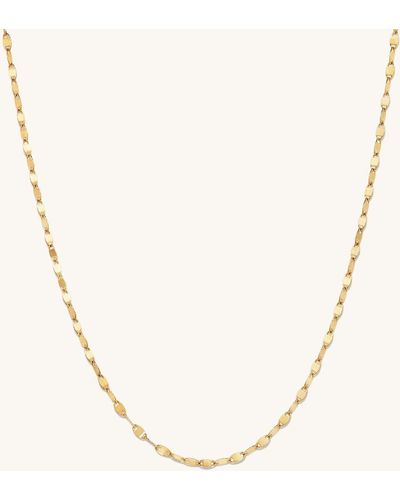 MEJURI Anchor Chain Necklace - Yellow