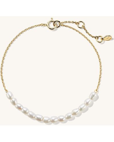 MEJURI Tiny Pearl Bracelet - Natural
