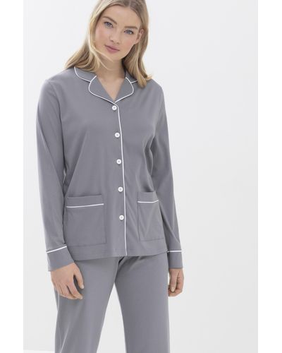 Mey Pyjama Shirt - Grau