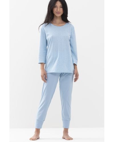 Mey 7/8-Schlafanzug - Blau