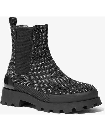 Michael Kors Rowan Embellished Chelsea Boot - Black
