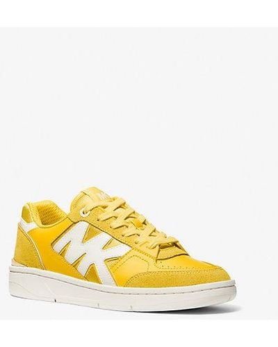 Michael Kors Rebel Leather Sneaker - Yellow