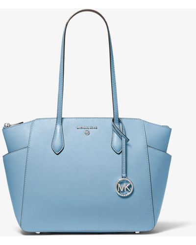 MICHAEL Michael Kors Marilyn Medium Saffiano Leather Tote Bag - Blue