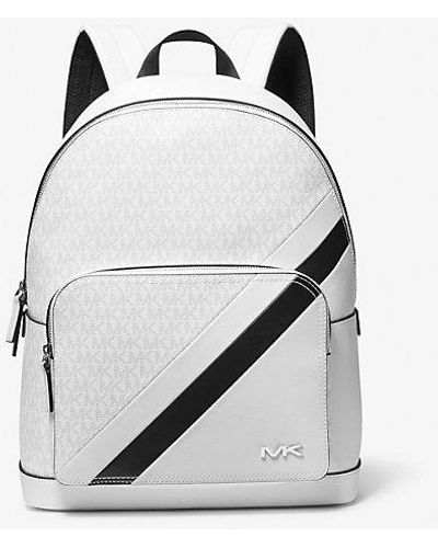 Michael Kors Cooper Logo And Striped Backpack - Grey