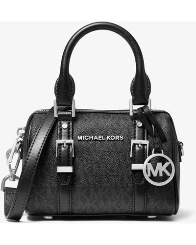 Michael Kors Bedford Legacy Extra-small Logo Duffle Crossbody Bag - Black