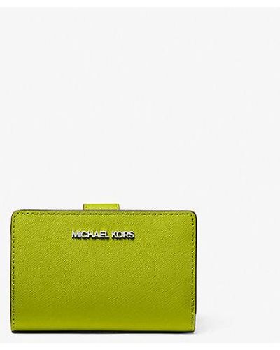 Michael Kors Medium Saffiano Leather Wallet - Green