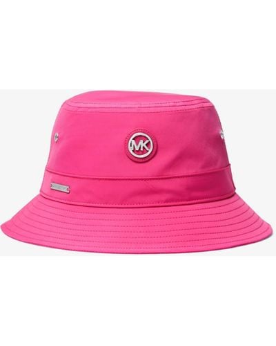 Michael Kors Logo Woven Bucket Hat - Pink