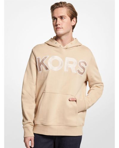 Michael Kors Kors Cotton Terry Hoodie - Natural