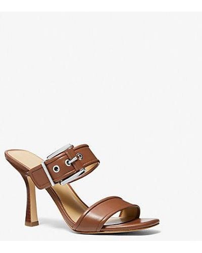 Michael Kors Colby Leather Sandal - Multicolor
