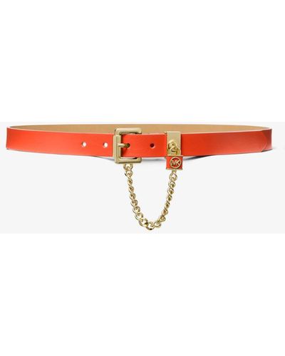 Michael kors online red belt