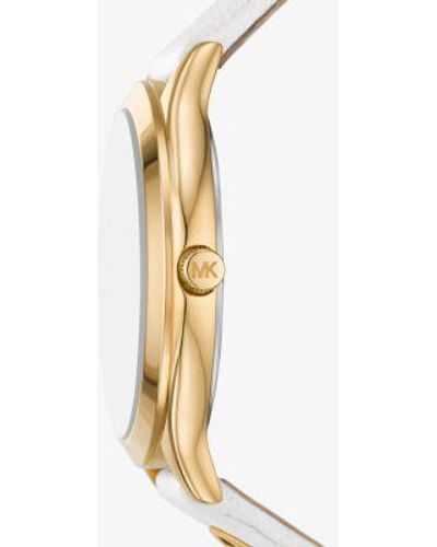 Michael Kors Slim Runway Three-hand Stainless Steel Watch 38mm in  