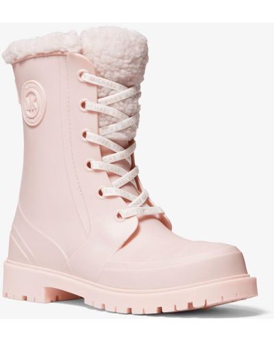 michael kors pink boots