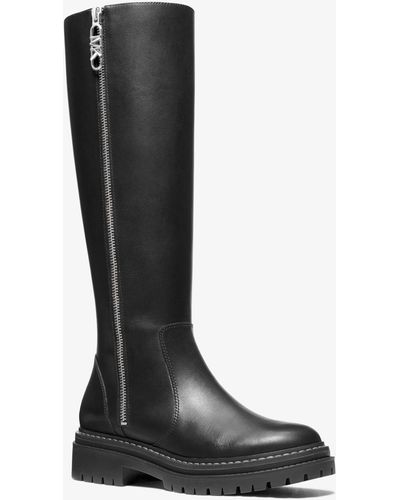 Michael Kors Regan Leather Boot - Black