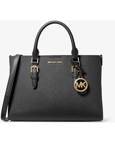 Michael Kors Medium Logo Satchel Bags for Women - Up to 79% off | Lyst