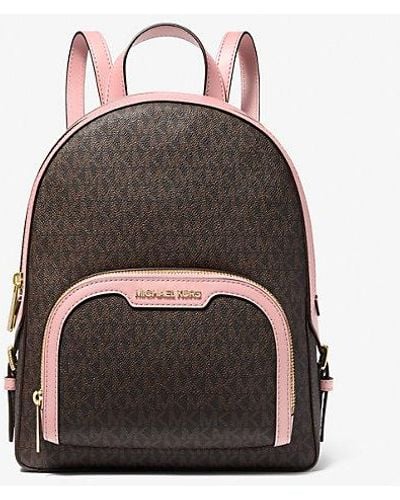 Michael Kors Jaycee Medium Logo Backpack - Pink