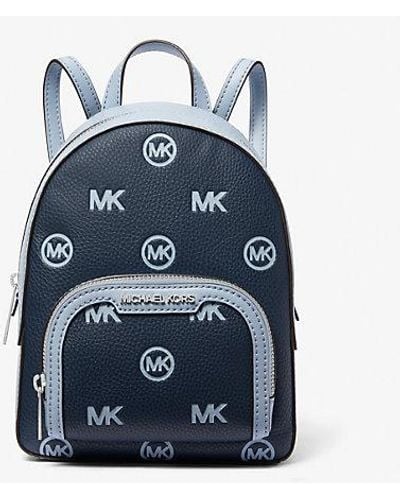 Michael Kors Jaycee Extra-small Logo Debossed Convertible Backpack - Blue