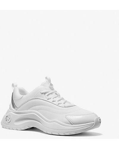 Michael Kors Dara Nylon Gabardine Sneaker - White