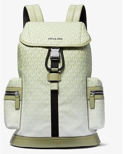 Michael Kors Cooper Ombré Logo Utility Backpack - White