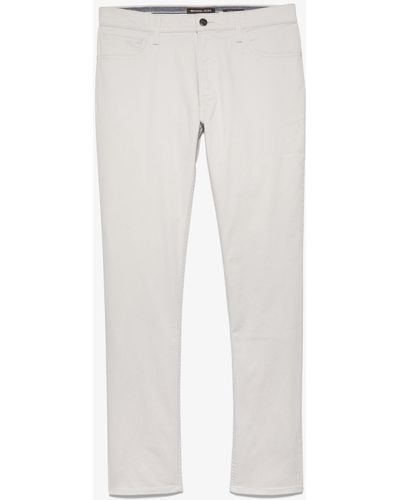 Michael Kors Mk Parker Slim-Fit Stretch Denim Jeans - White