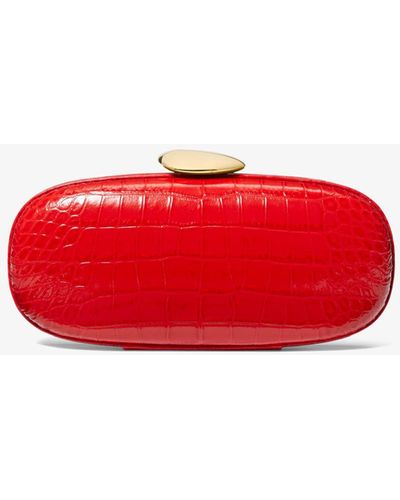 Michael Kors Bright Red Small Sloan Matelasse Leather Bag
