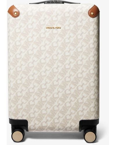 Michael Kors Empire Signature Logo Suitcase - Natural